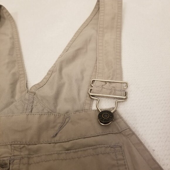 Vintage Urban Star Originals Grey Overall Shorts Cotton Small Women Dungarees - Picture 4 of 7